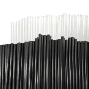 원바이 일자 빨대 7.0 mm x 210 mm 벌크 5000개 (검정/투명)