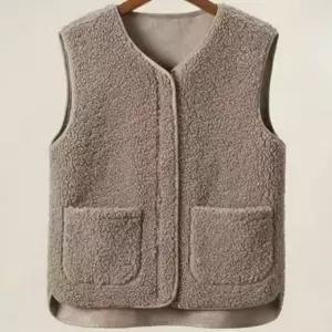 초경량 뽀글이조끼 뽀글이 느낌 후리스조끼 조끼 따뜻한 프리미엄 여성 털조끼 여자 여성 빅사이즈 겨울