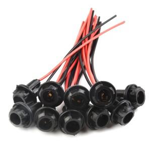 10Pcs T10 전구 소켓 홀더 자동차 트럭 보트 부드러운 고무 커넥터 확장 액세서리 기본 W5W 168 194