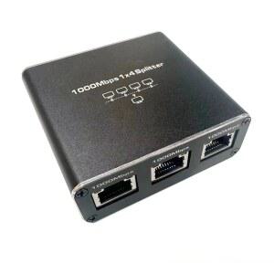 인터넷 랜선 분배기 T46C Gigabit Ethernet Splitter 1 in 4 Out 1000Mbps Internet Cable to RJ45 Network for Cat5/6/7
