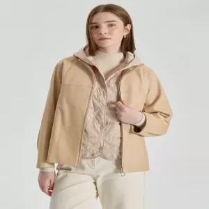 닥스 여성 26SS 라이트베이지 가죽 라이너 자켓 DLJA6B201I1