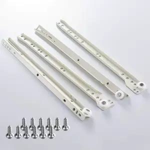 광폭 댐퍼 서랍장레일 옷장 백색 날개형 철