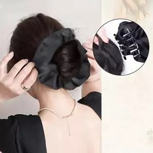 핏픽 곱창밴드 집게핀 똥머리 부분가발 올림 당고머리 (KYR-WFI7S1J)