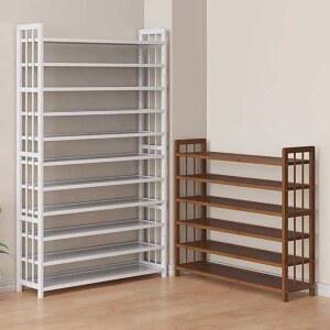 가정용 50cm 신발장 신발정리대 8단 현관 틈새 벤치 수납장