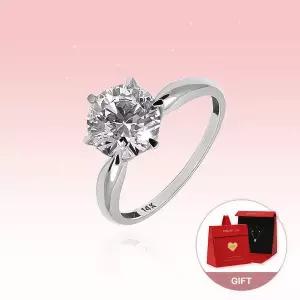 [골드앤]*화이트데이 특가* 골드앤 14K 클래식 2캐럿 랩다이아몬드 반지 [한정패키지 증정]