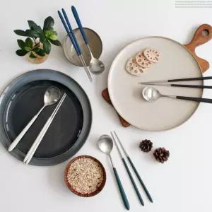 솔리드 로마 한식 숟가락 젓가락 손님접대 가정용 고급식기 디너파티 카페 레스토랑