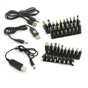 DC 5V ~ 9V 8.6V 12V 12.6V USB 전원 부스트 라인 스텝 업 모듈 컨버터 케이블, 5.5x2.1mm 플러그-DC 수 팁 어댑터 W1