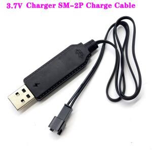 3.7V 리튬 배터리 충전기 SM-2P용 LED USB 케이블 전방향 RC 자동차 항공기 부품 쿼드콥터  커넥터