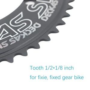 트레이닝 데카스 144BCD 라운드 체인링 픽스드 기어 픽시 트랙 바이크 44 46 48 50 52 54 56 58 톱니 1/2*1