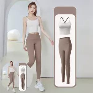 여성레깅스 여성 헬스복 필라테스 트레이닝 요가복 세트