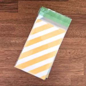 스트라이프 11x18 +4 OPP 접착봉투 200매 선물포장 투명 비닐 빼빼로 스틱 포장지