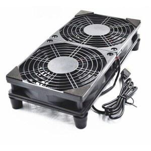 공유기쿨러 셋톱박스 쿨링팬 방열 12CMX12CM 없음 거치대 무소음 상품 1개