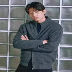 폴햄 polham 남성) 풀집업 하이넥 가디건PHE4EC1050