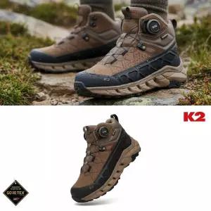 [백화점출고] K2 트레킹화 등산화 남자 여성 중등산화 그라우스 브라운 고어텍스 보아 다이얼 중목 워킹화