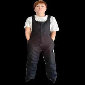 스키복 방한 방수 멜빵바지 스키바지 보온 두꺼운 점프수트 남여공용