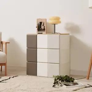 씨밀렉스 슬림 틈새 3단 서랍장 실용가구 루나핏 200L 아이방 수납장