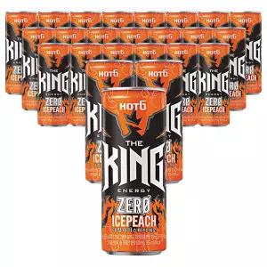 (박스)핫식스 더킹 아이스피치제로 355ml 24입