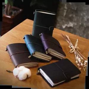 다이어리속지 천연소가죽 여행노트 트래블노트 만년다이어리 - A5