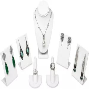 MOOCA 주얼리 디스플레이 세트 목걸이 진열대 귀걸이 정리함 매장 및 쇼케이스용 반지 거치대 프리미엄