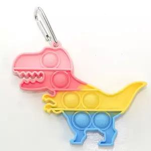 아기공룡 가방고리 미니 소형 팝잇 푸쉬팝 팝잇/고리/미니/생일/촉감놀이/푸쉬/소근육/스트레스해소