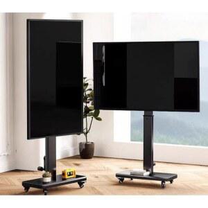 TV스탠드 거치대 티비 이동식 치즈 행거 85인치 바구니 50 75인치 모니터 엘지 윌비