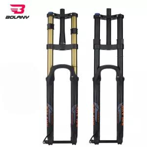 산악 자전거 더블 크라운 포크 MTB 포크 댐핑 충격 흡수 장치 XCAMDH 서스펜션 여행 180mm29인치 전자 자전