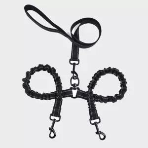 OH 한바 더블 애견 리드줄 리드 강아지 애완 동물 자동 외출 산책