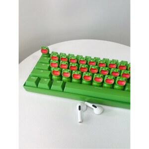 오리 키보드 포인트 키캡 가챠 컬러 고양이 유화 예쁜 Fu 송진 오리키캡