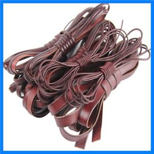 2미터 2 3 4 5mm 원형 천연 가죽끈 대량 판매 플랫 가죽 로프 줄 DIY 팔찌 목걸이 부자재 쥬얼리 제작