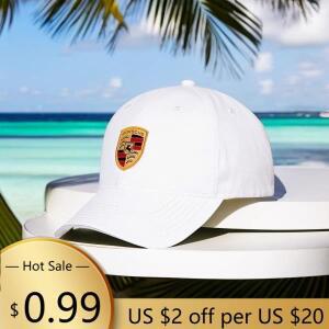허브 캡스 패션 자수 야구 모자 야외 여름 스포츠 포르쉐 911 카이엔 카이맨 파나메라 마칸 타이카용 조절