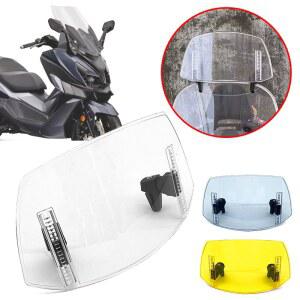 오토바이롱스크린 SYM CRUISYM 125 250 300 JOYMAX Z250 Z300 에 적합한 범용 앞유리 익스텐션 조절 가능한 스포일러 클램프 온 디플렉터 TL500