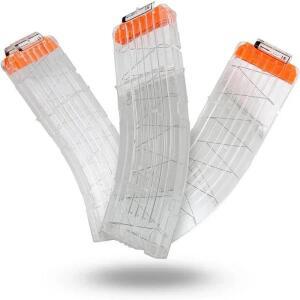 1/3PCS WW-15-다트 바나나 곡선형 클립 너프 엘리트 탄창과 호환-고속 리로드 소프트 다트 탄약 장난감 총