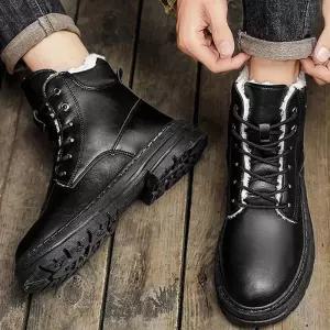 [라일리] Rly 남자 겨울 클래식 기모 워커 데일리 슈즈