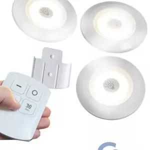 리모컨 3LED 조명등 수동스위치 3in1세트 거실 집들이선물 침실 침대 수면등 수유등