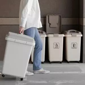 대용량 30L 50L 분리수거함 1p 쓰레기 통 휴지통 가정용 3단 대형
