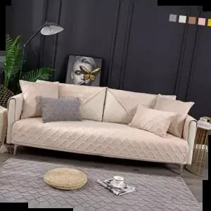 키밍 다용도 북유럽 극세사 순색 소파패드 3인용 4인