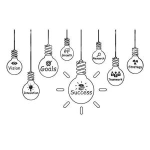 유니크한 사무실 벽데코 방수 입체 가게 스티커