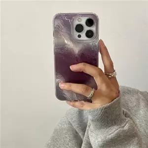 리피드 홀로그램 퍼플 하트 케이스 16 15 14 13 프로 프로맥스