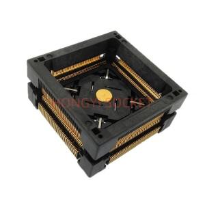 QFP176/TQFP176 176핀 IC소켓 피치0.5 ICsize24*24 스프링 장착  금 접점 프레스 다운 어댑터 프로그래머 3