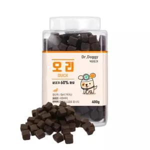 닥터도기 오리 400g영양간식 져키 저키 강아지저 애완동물 반려 훈련용