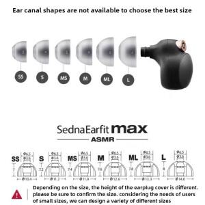 AZLA Max ASMR 이어팁 무선 헤드폰용 실리콘 갤럭시 호환 Buds2Pro XM5 pi7 E8용 이어버드 교체 팁