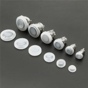 호환상품 10Pcs 22mm 금속 푸시 버튼 스위치 보호 커버 실리콘 방수 먼지 캡 10mm