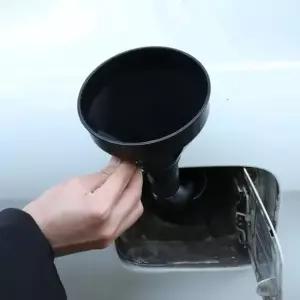 비상주유 엔진오일 냉각수 석유보충용 자바라깔대기