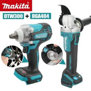 마키타 DTW300 또는 DGA404 18V 콤보 키트: 580Nm 3800RPM 임팩트 렌치 및 680W 125mm 앵글 그라인더(전문