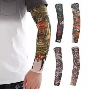 냉장고 타투토시 팔토시 패션 긴팔 암슬리브 자외선차단 쿨 PK 문신 아이스토시