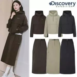 디스커버리 여성 내추럴 우븐 트레이닝 아노락 스커트 세트 DW2054,DWTP42054 333192