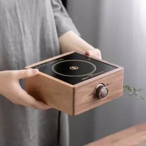 다도용미니인덕션 호두나무미니인덕션 1구인덕션 휴대용미니인덕션 소형