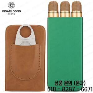 시가롱 케이스 내구성 밀폐형 휴대용 3팩 보습 커버 (부드러운 포함) CG II1