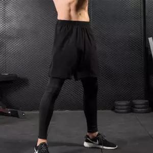 팬츠 투인원 쫄쫄이 워터패션 세트 반바지 물놀이 레깅스 남성 [fA1F421]