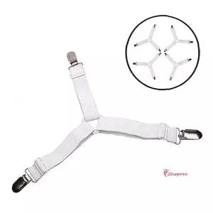 시트밴드커버 3면 화이트 고정벨트 클립 밀림방지 매트 쏠림방지 침대 이불 집게def918